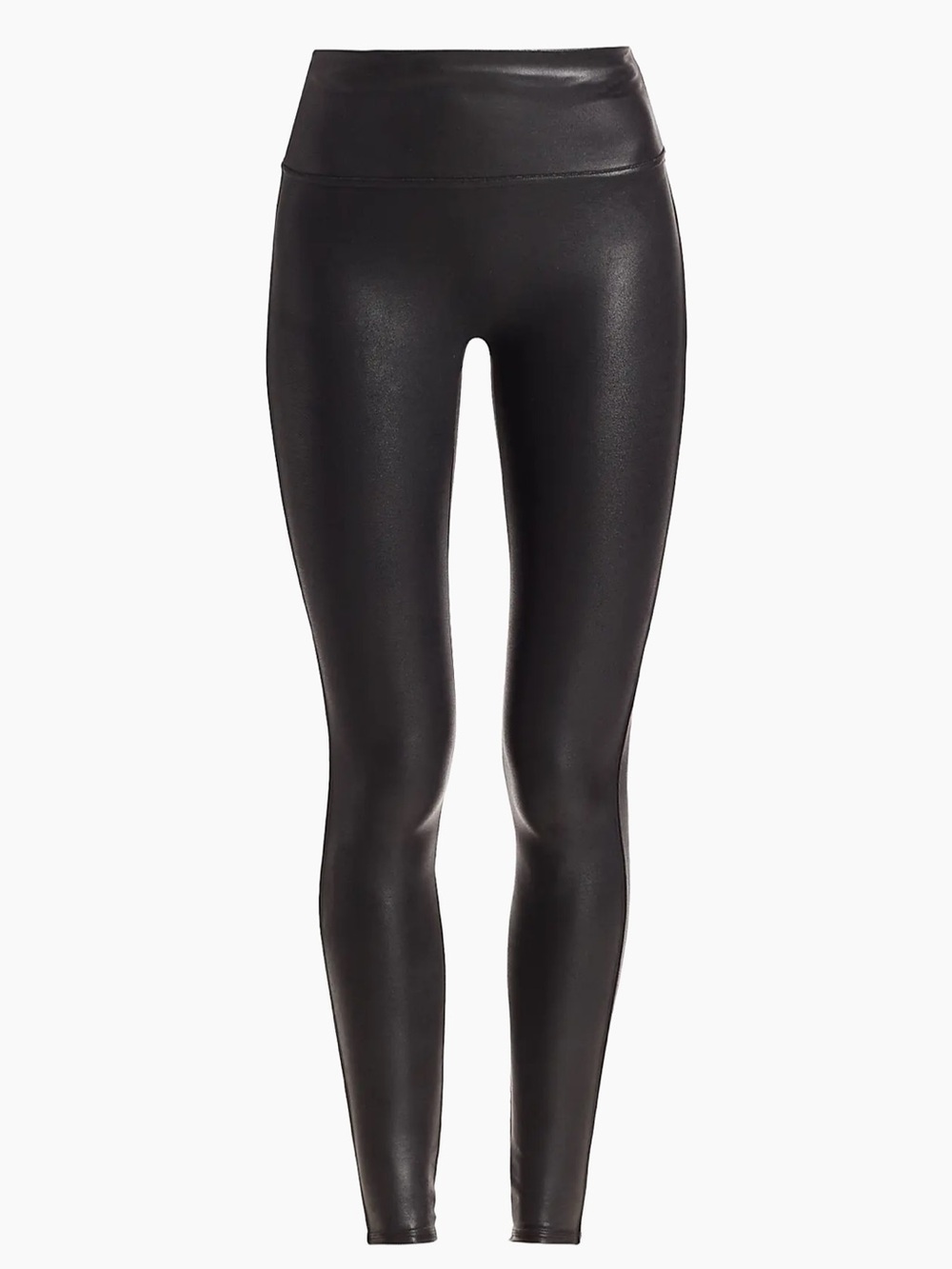 SPANX Faux Leather High-Rise Leggings - Black